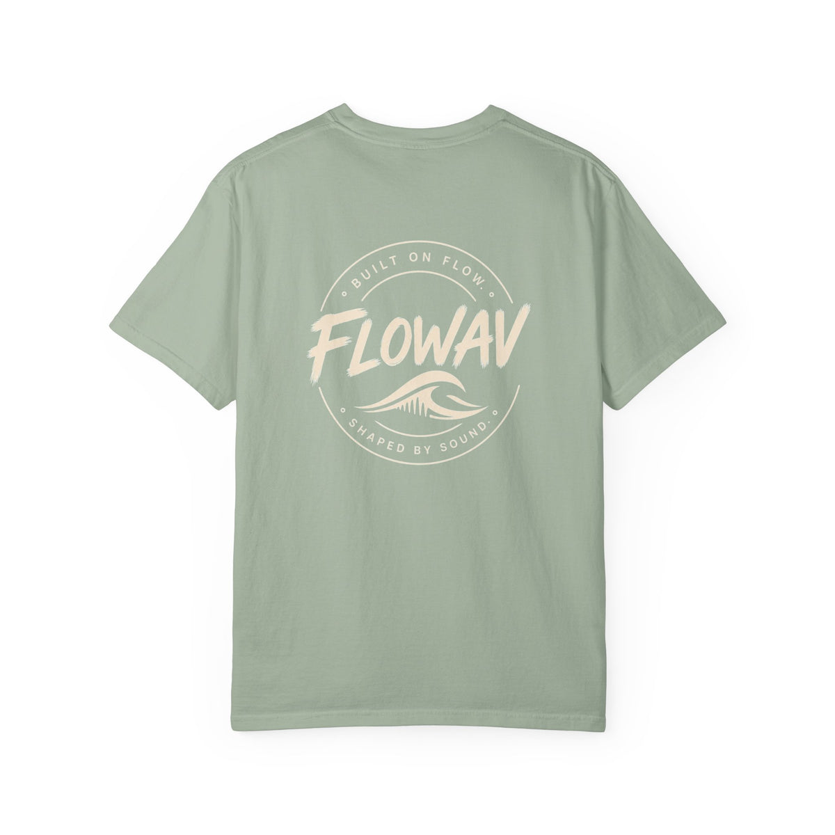 FLOWAV Coastal Graphic Tee in Bay - surf and music inspired back graphic t-shirt