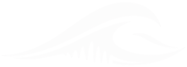 FLOWAV wave logo in white in HD and translucent.